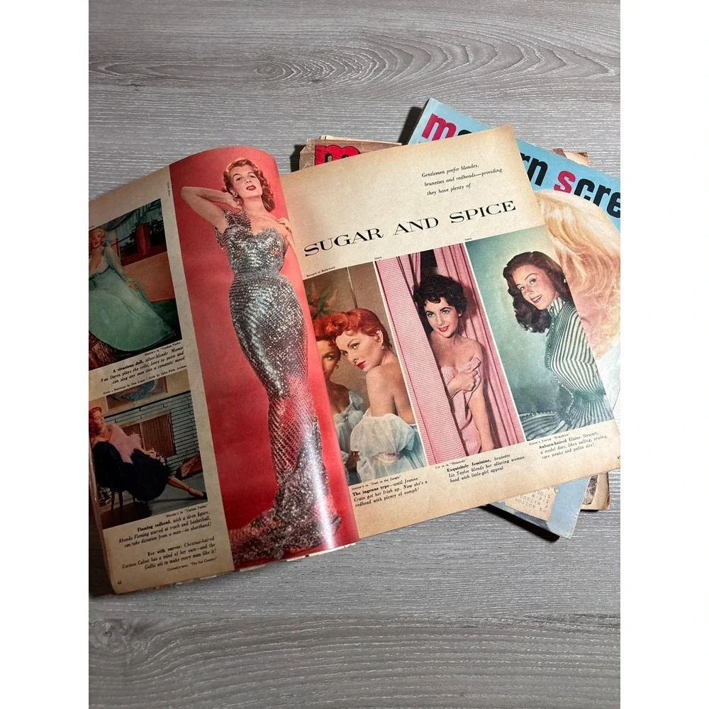 Vintage 1950s Movie Magazine Lot Photoplay Modern Screen Movie Debbie Reynolds